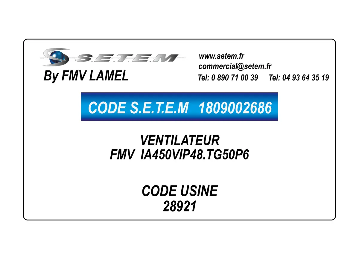 1809002686-VENTILATEUR FMV IA450VIP48.TG50P6 *28921*