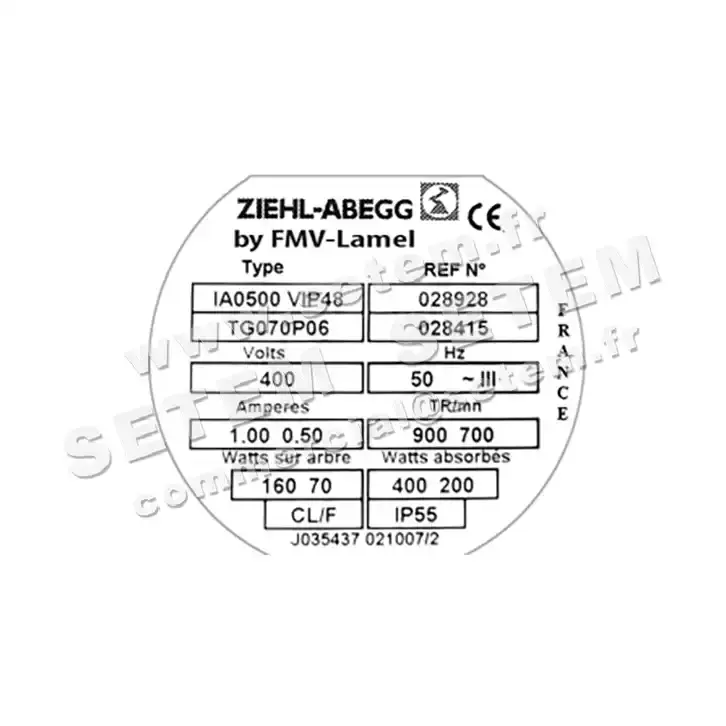 1809002690-VENTILATEUR FMV IA500VIP48.TG70P6 *28928* 3