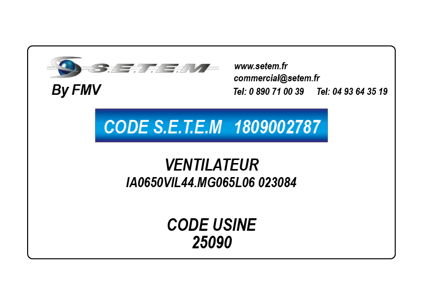 VENTILATEUR IA0650VIL44.MG065L06 023084 *025090*