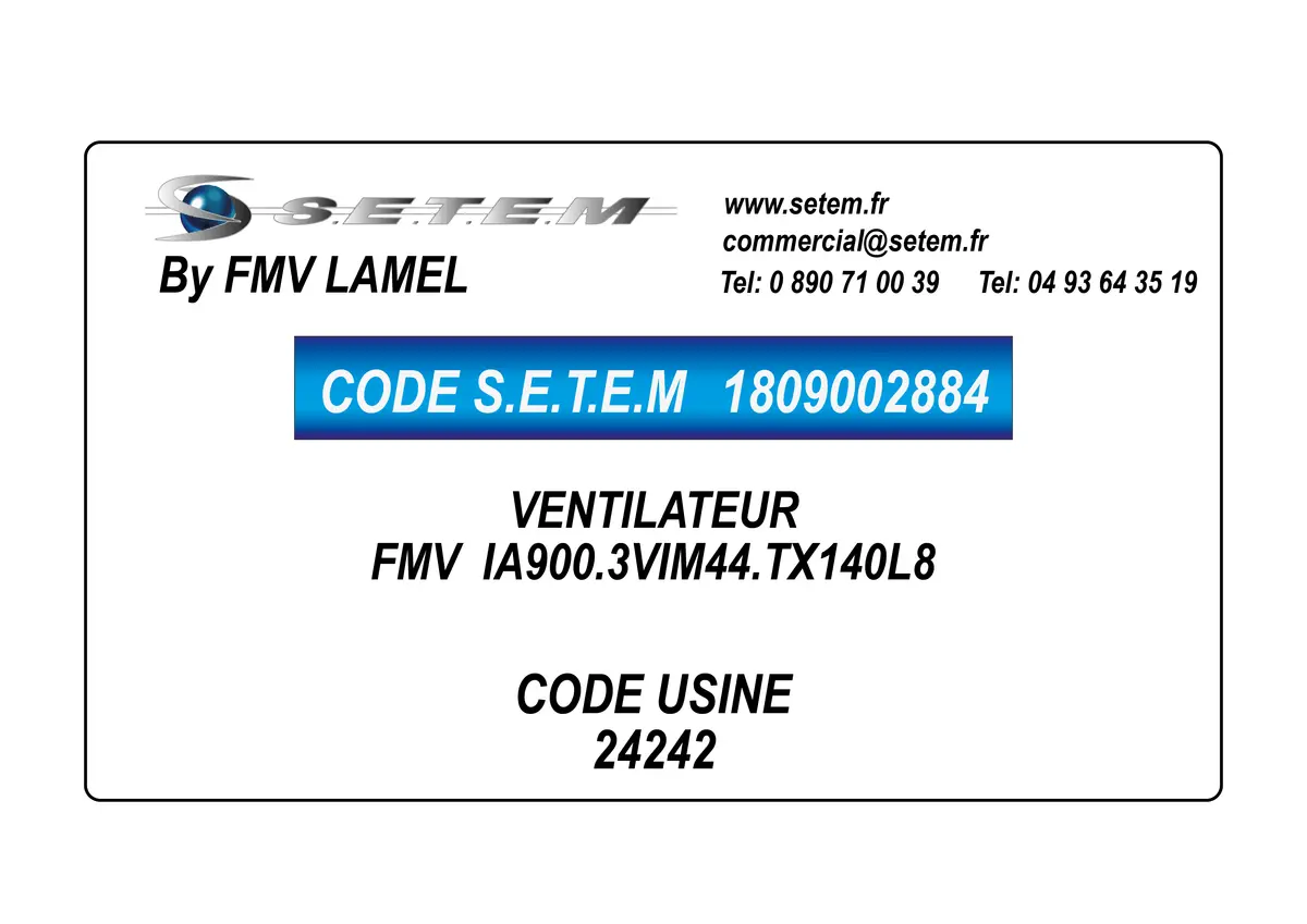 1809002884-VENTILATEUR FMV IA900.3VIM44.TX140L8 *24242*