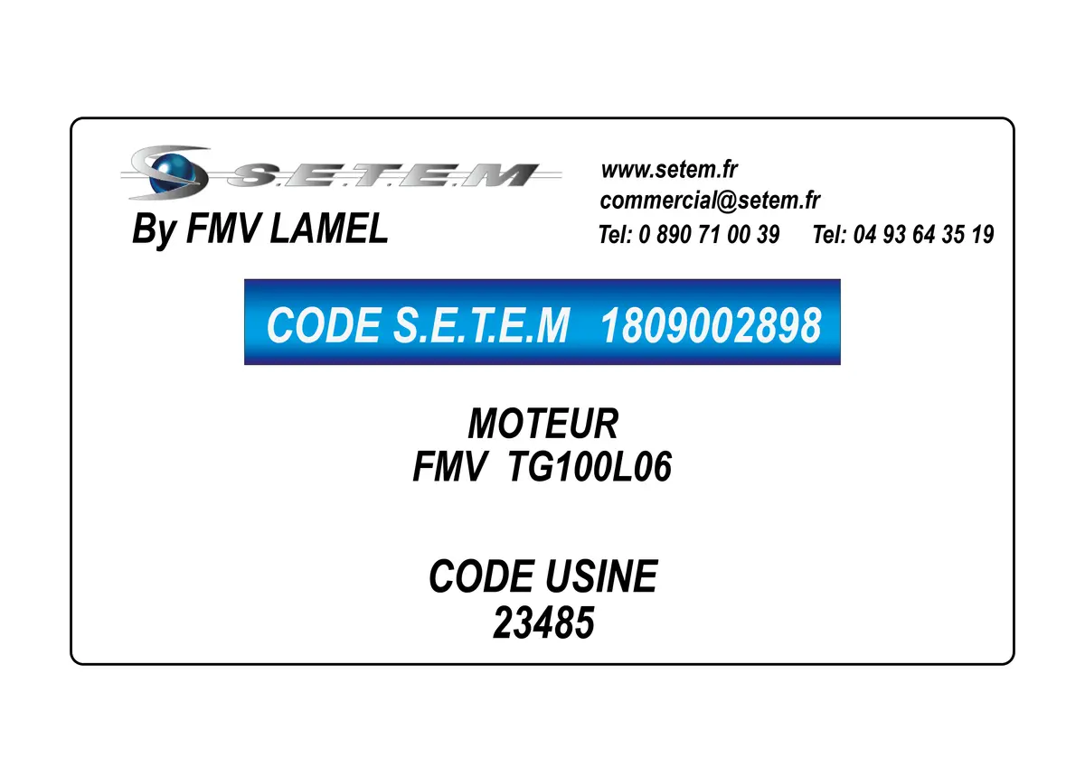 1809002898-MOTEUR FMV TG100L06 *23485*