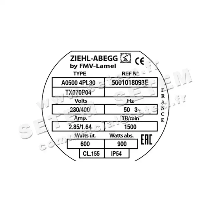 1809003234-VENTILATEUR FMV A0500.4PL30.TX070P04 *5001018093E* 3