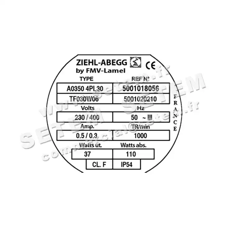 1809003343-VENTILATEUR FMV A350.4PL30.TF30W6 *5001018056* 2