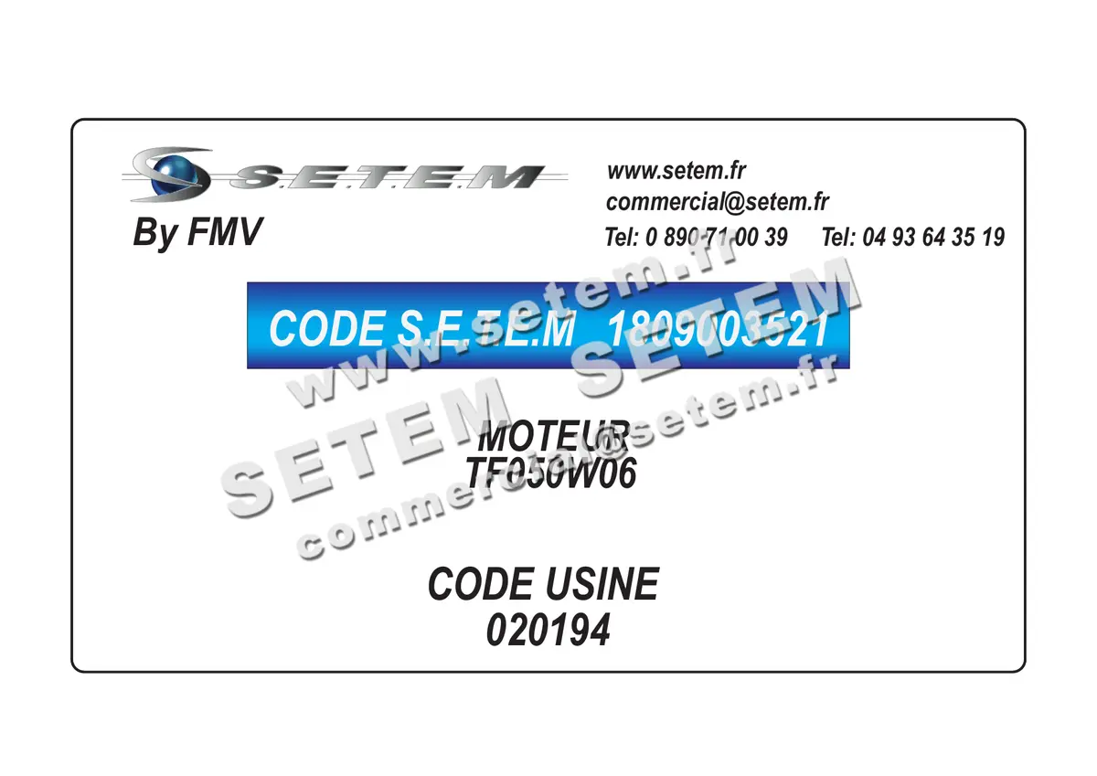 1809003521-MOTEUR FMV TF050W06 *20194*