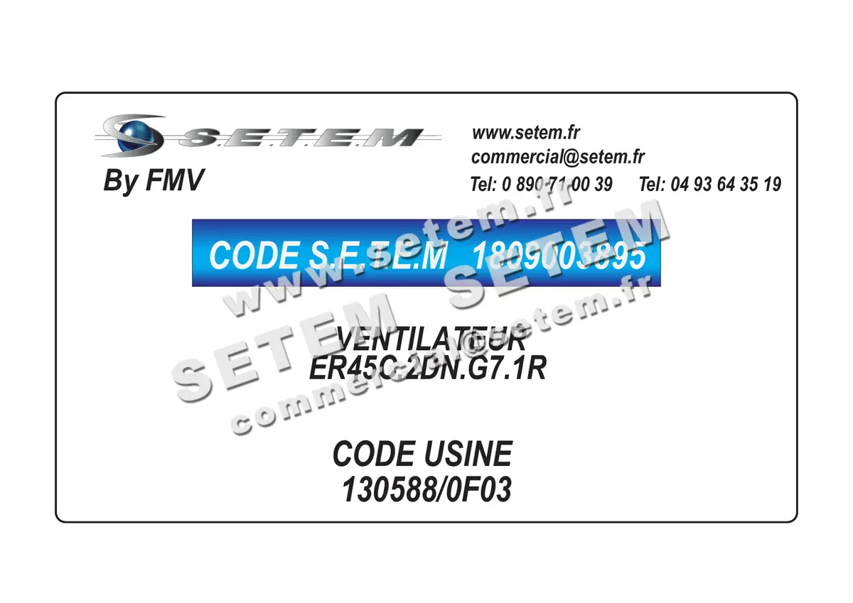 1809003895-VENTILATEUR FMV ER45C.2DN.G7.1R *130588/0F03*