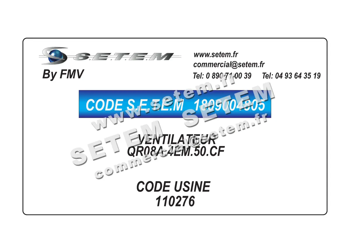 1809004805-VENTILATEUR FMV QR08A.4EM.50.CF *110276*