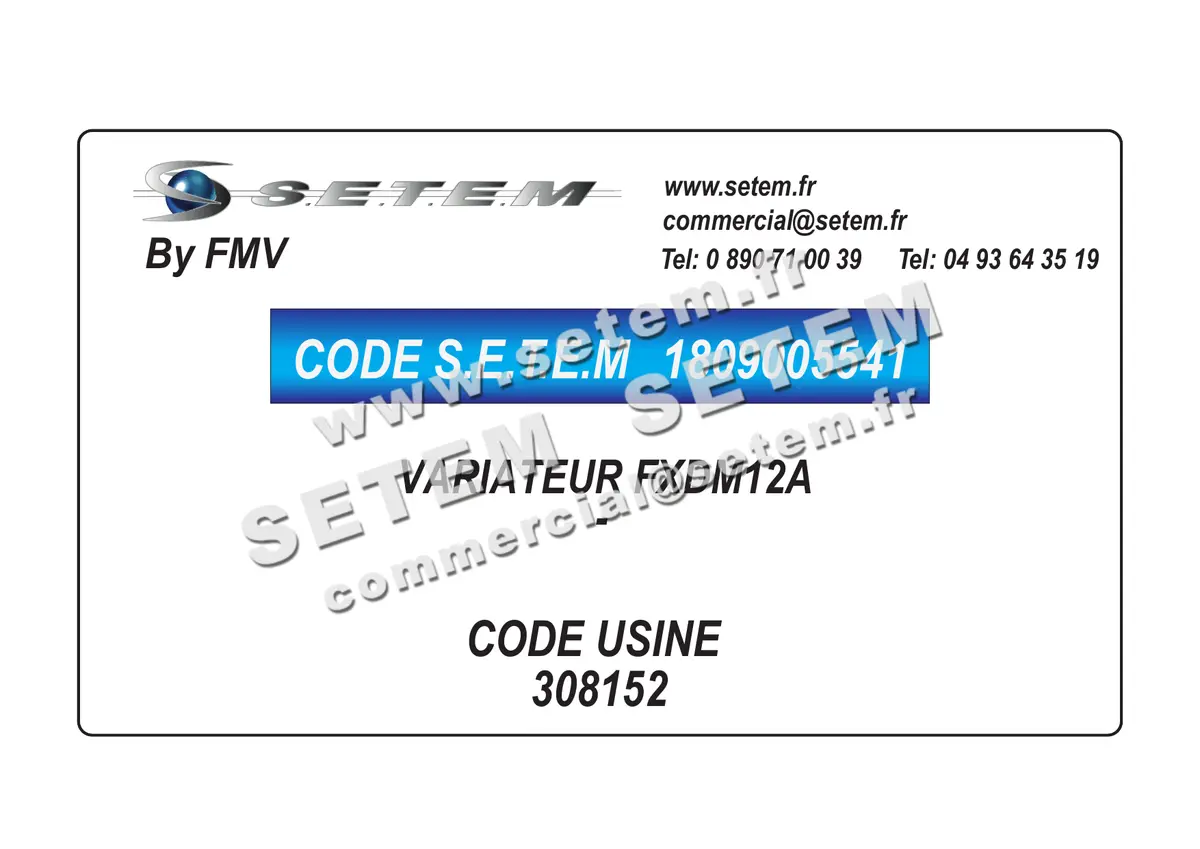 1809005541-VARIATEUR FXDM12A FMV 308152