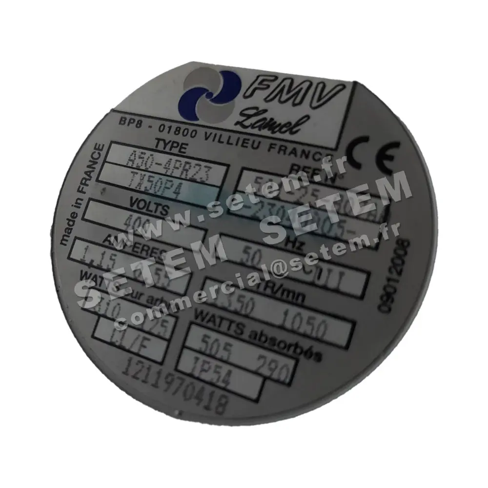 1809006015-VENTILATEUR FMV A50.4PR23 TX50P4 23040005 *50125807AA*