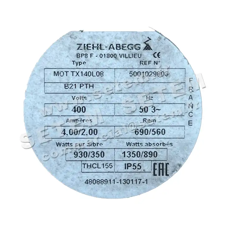 1809006040-MOTEUR FMV TX140L08 *5001029803*