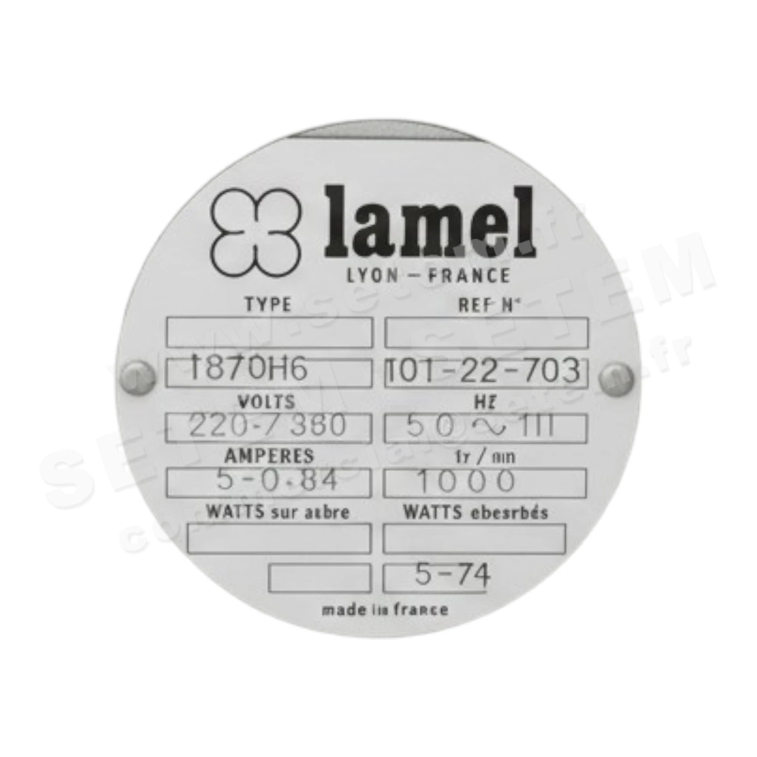 MOTEUR TB70H6 *101-22-703*