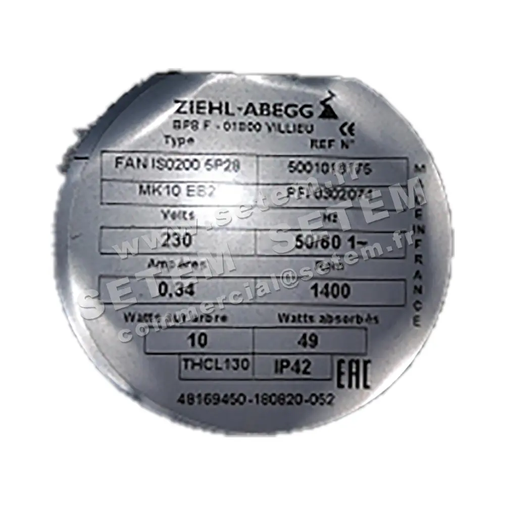 1809007499-VENTILATEUR FMV IS0200.5P28.MK10EB2 PFI0302074 *5001018175*