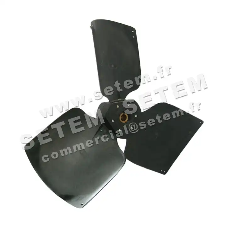 1809009009-HELICE 3 PALES PLASTIQUE D710MM 25° A24 SUR VENTILATEUR FMV KMGV3/710.25 3