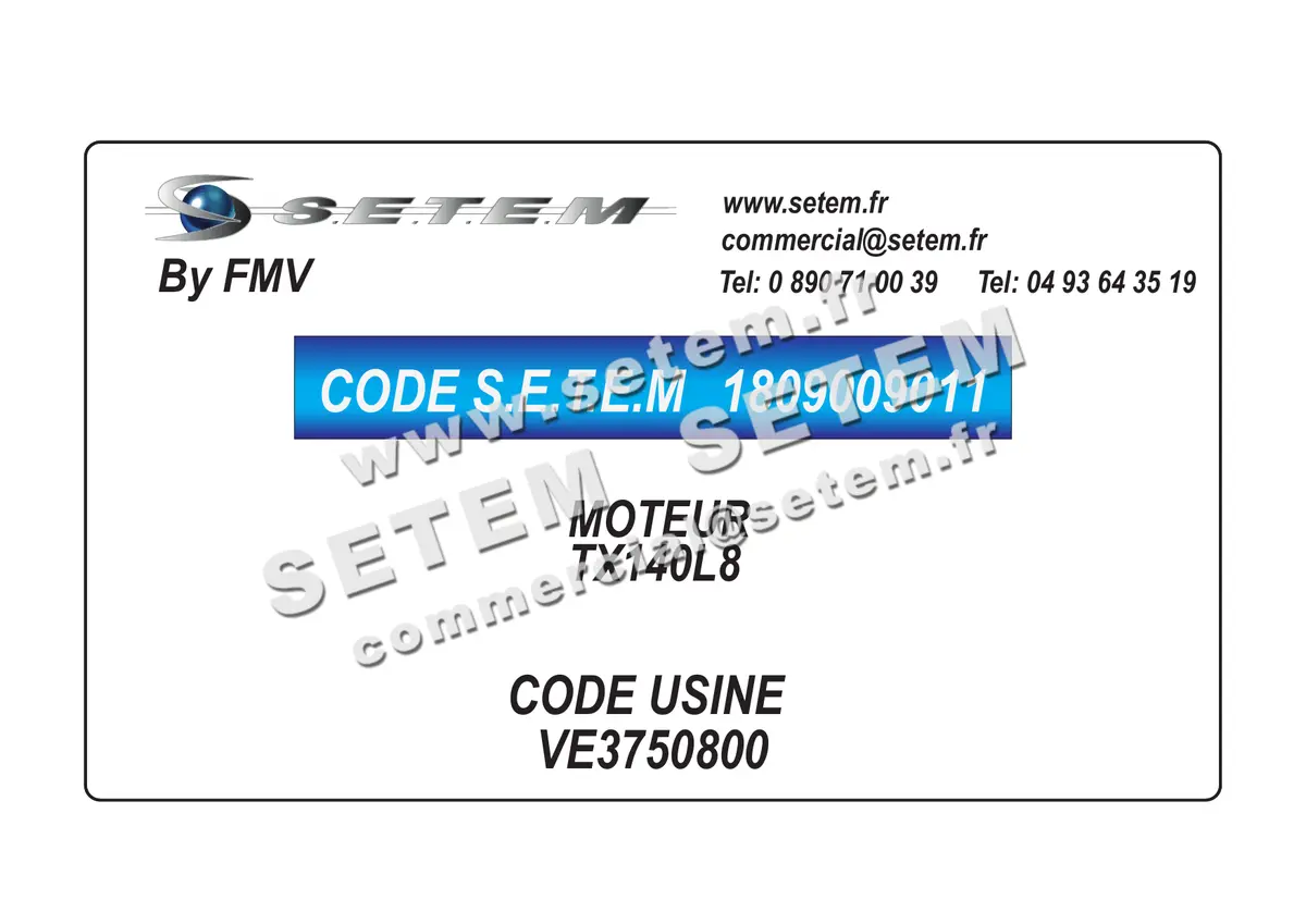 1809009011-MOTEUR FMV TX140L8 *VE3750800*