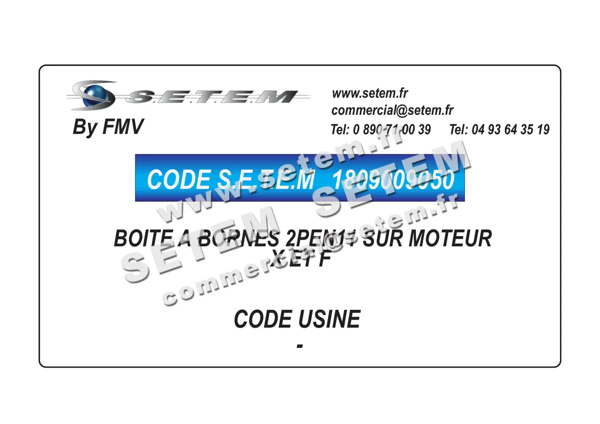 1809009050-BOITE A BORNES 2PEN11 SUR MOTEUR FMV X ET F 4