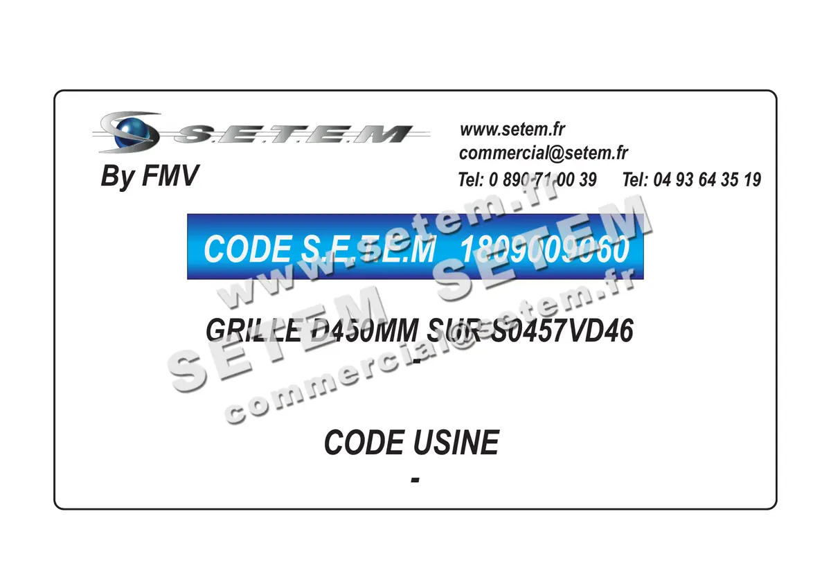 1809009060-GRILLE FMV D450MM SUR S0457VD46