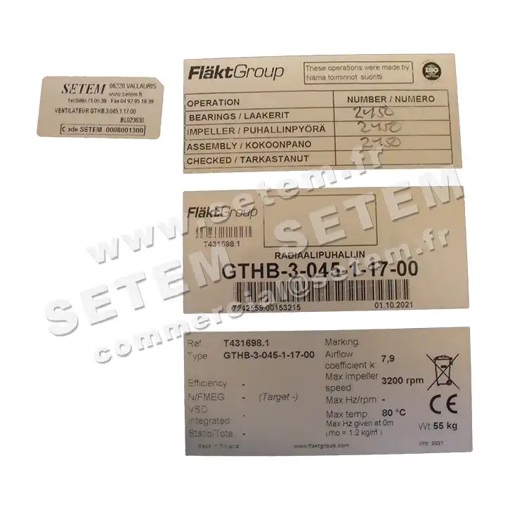 1810501300-VENTILATEUR FLAKT GTHB.3.045.1.17.00