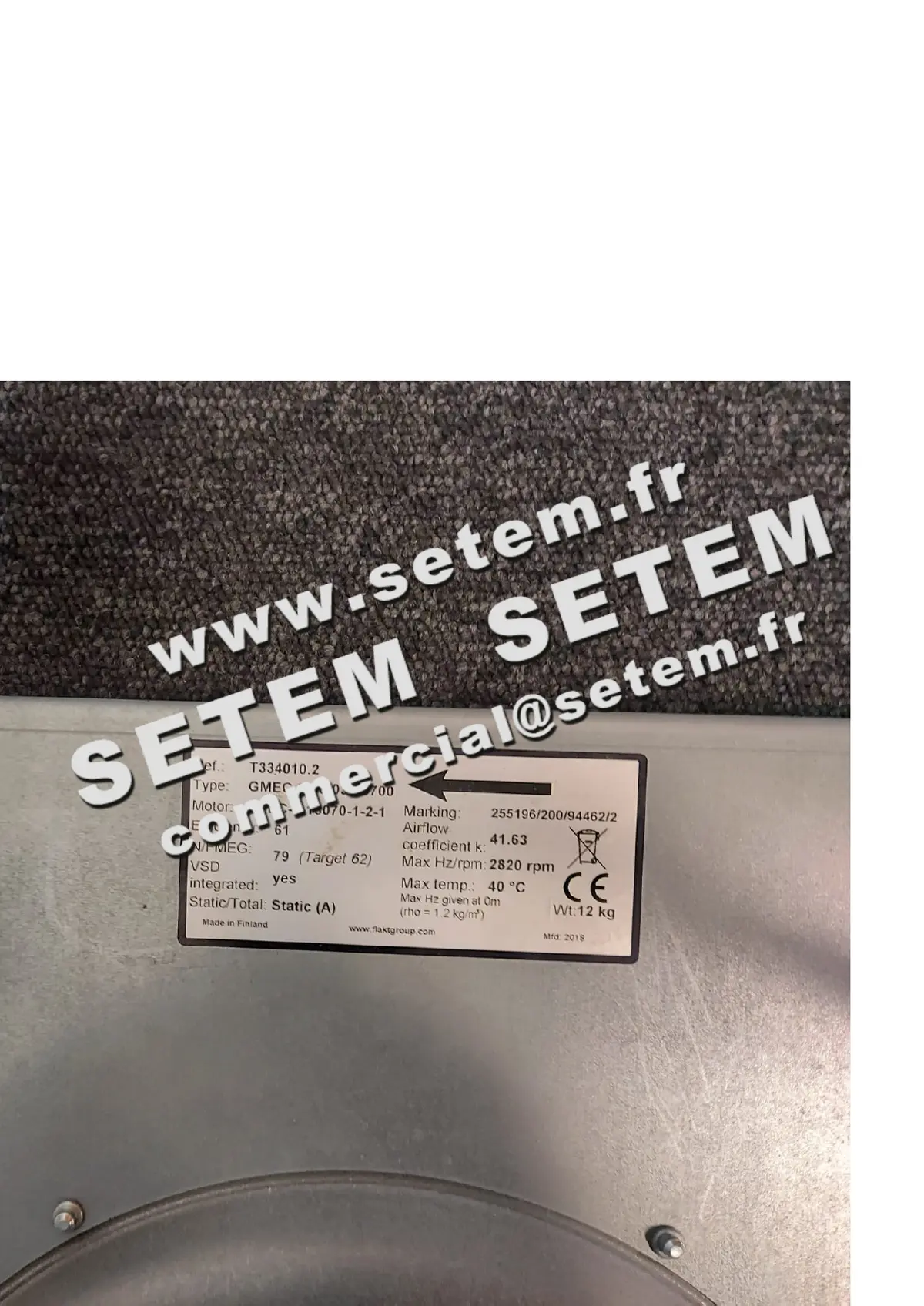 1810503258-VENTILATEUR FLAKT GMEC.3.00.031.0700 APEC.2.13070.1.2.1 *T334010.2*