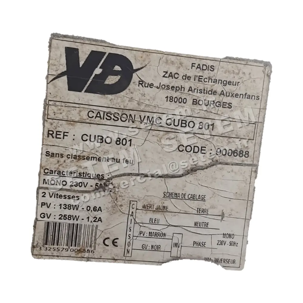 CAISSON CUBO801 *900688*