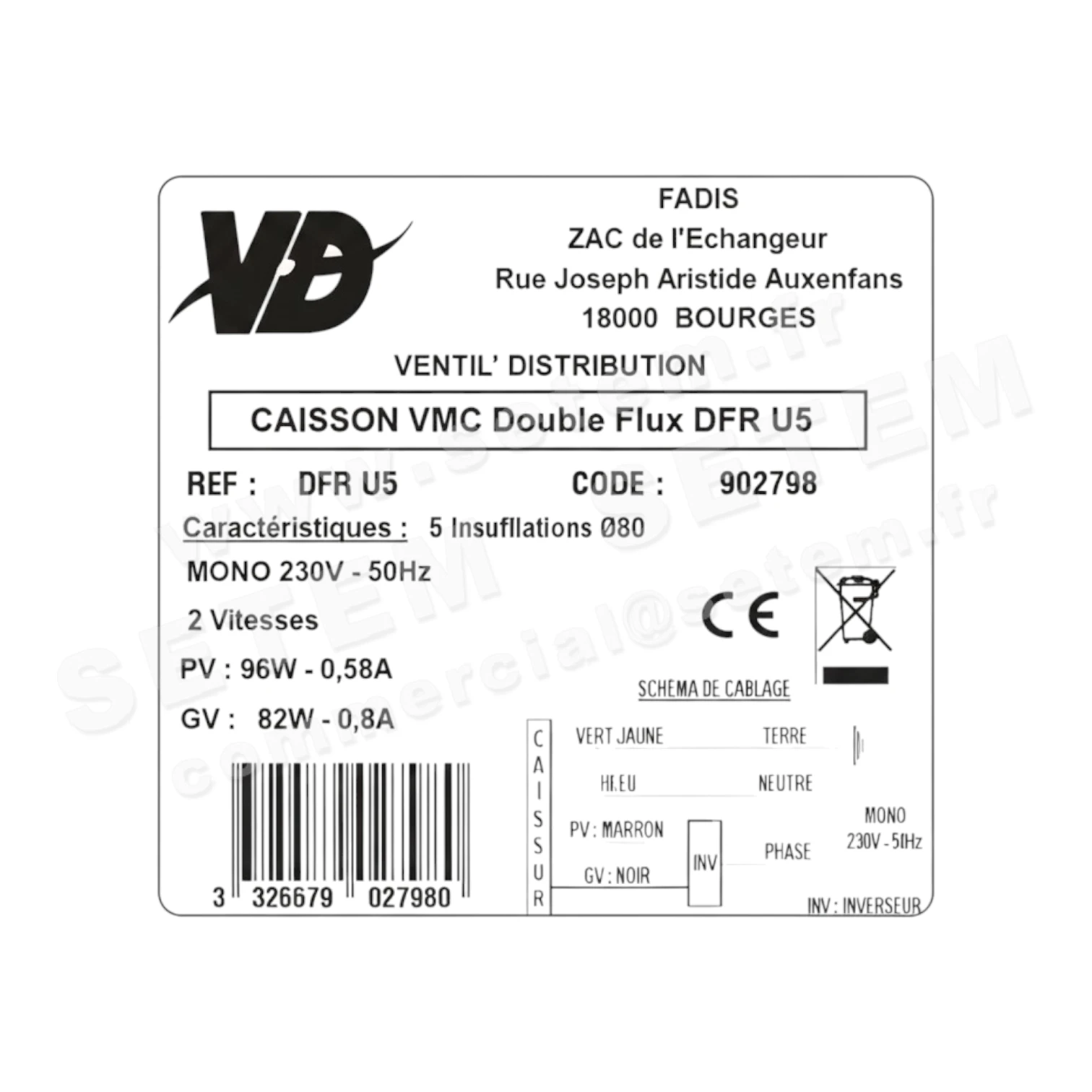 CAISSON DFRU5 *902798*