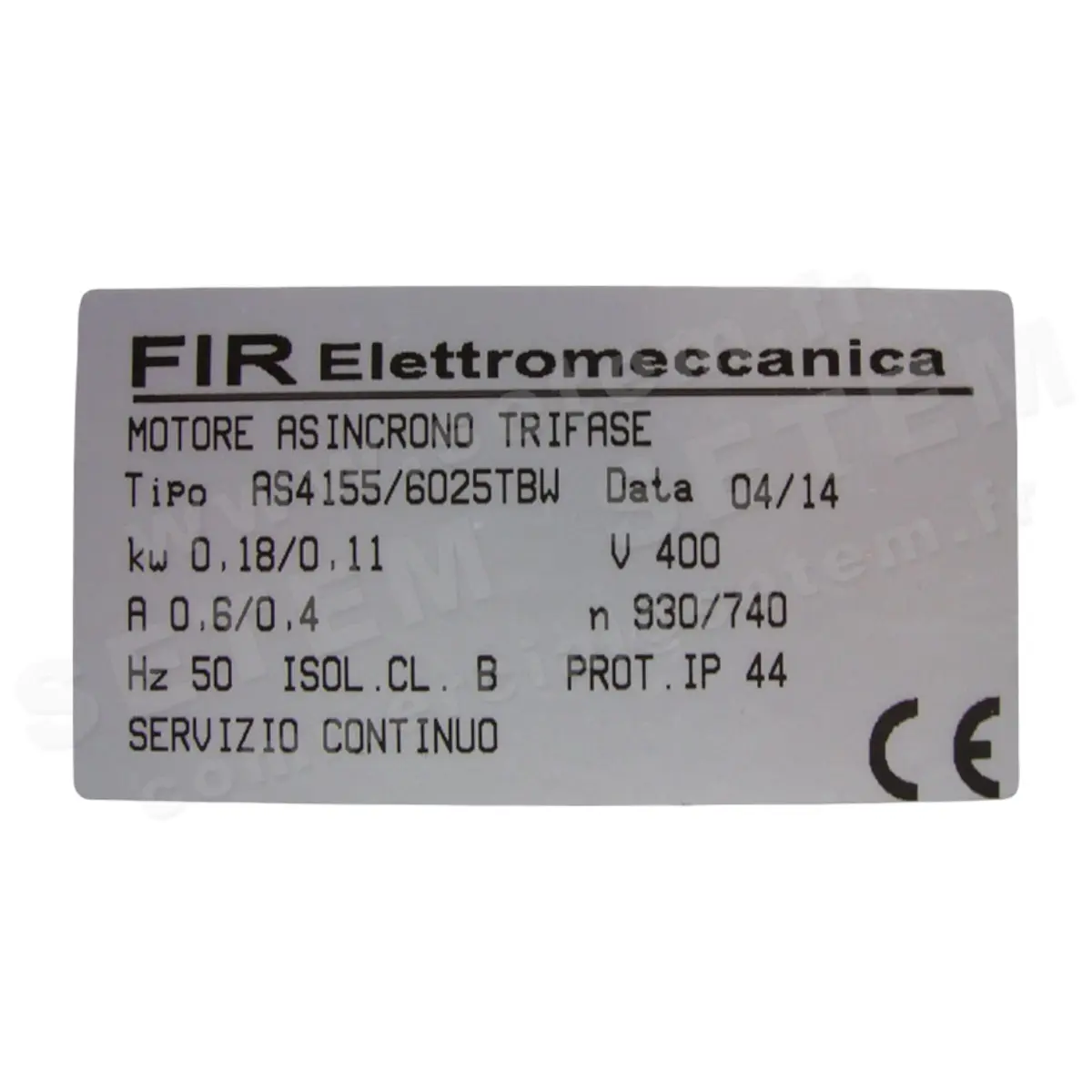 1828004155-MOTEUR FIR AS4155/6025TBW