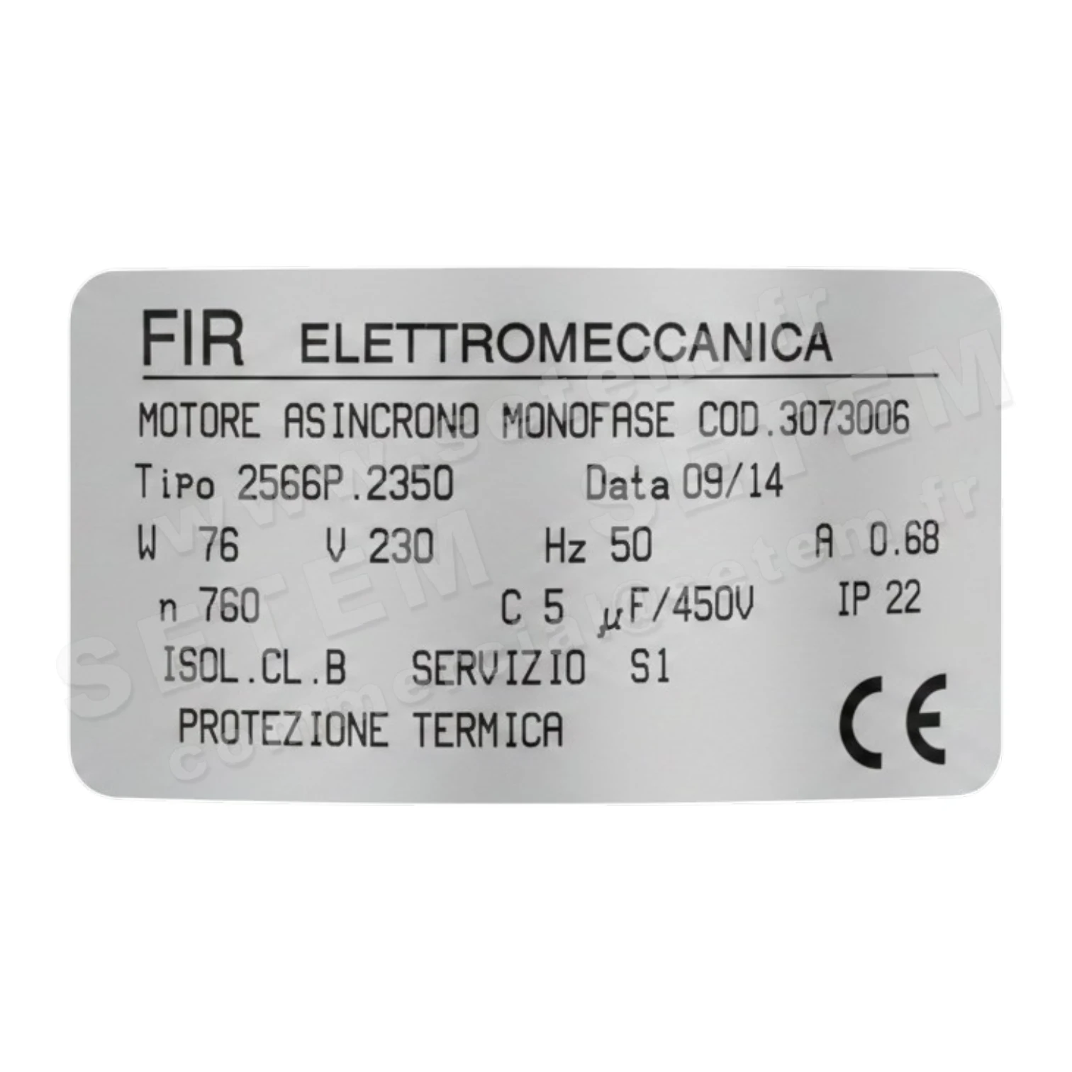 MOTEUR 2566P.2350 "3073006"