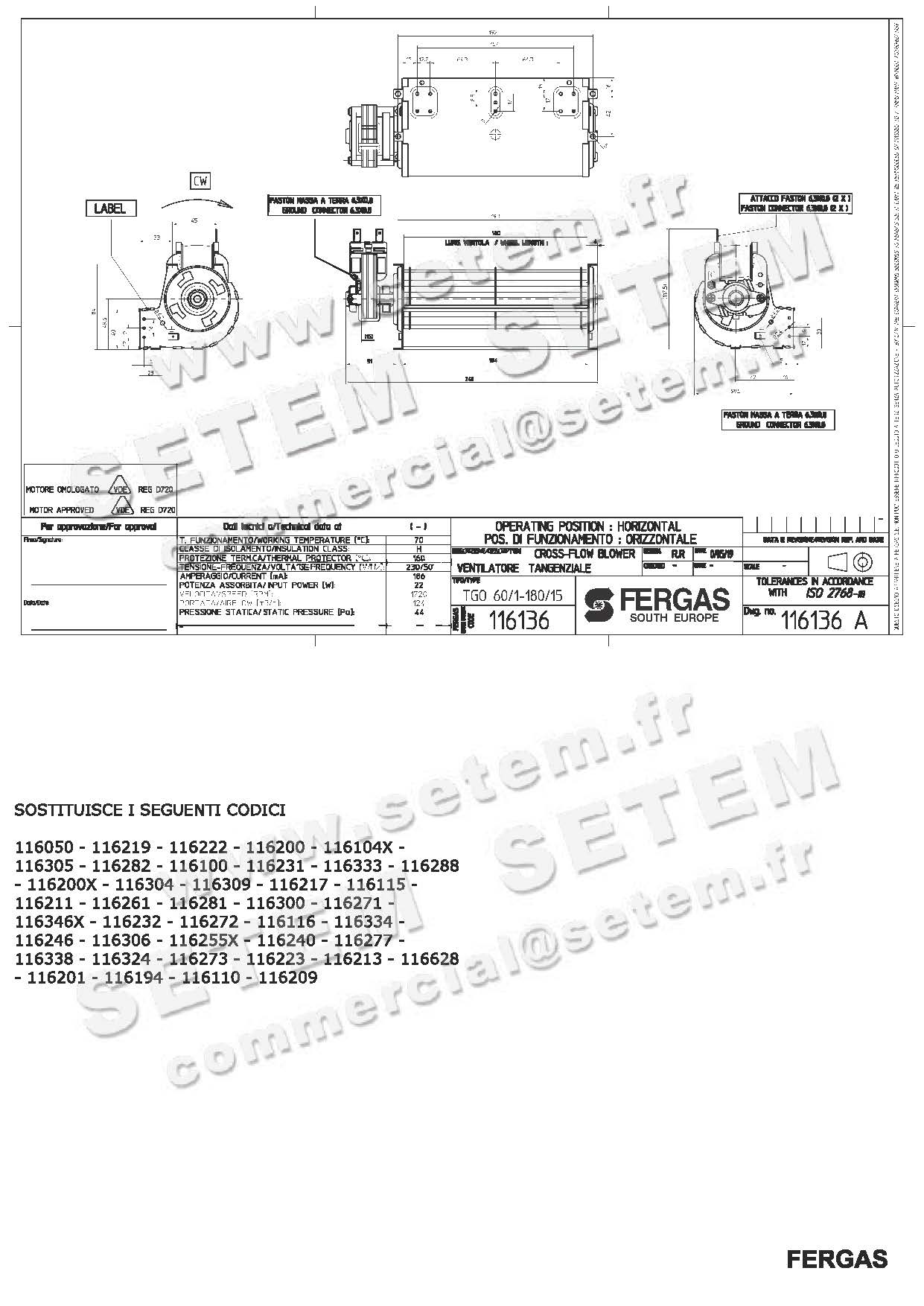 VENTILATEUR 116136