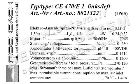 1841001655-VENTILATEUR FISCHBACH CE470/E1 *8021012* 3