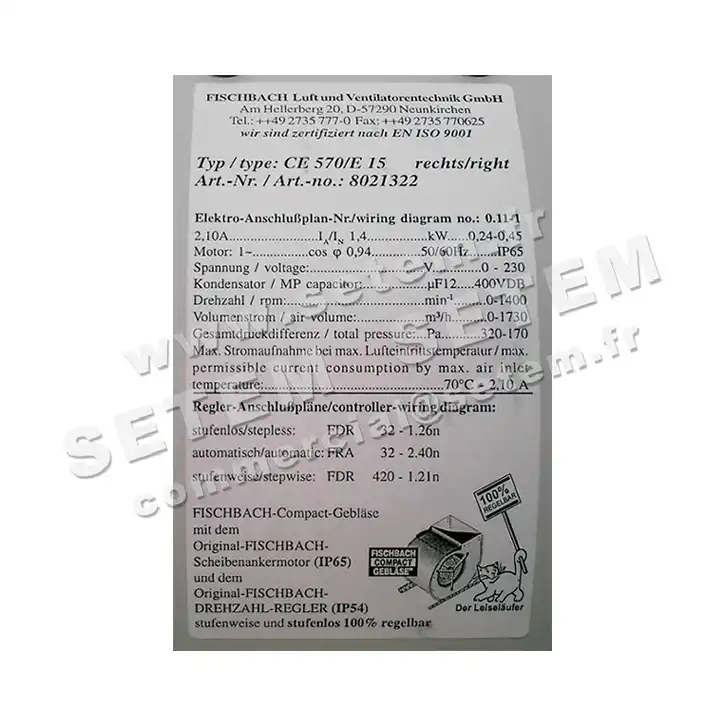 1841001656-VENTILATEUR FISCHBACH CE570/E15LG *8021322* 3