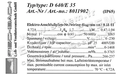 1841006287-VENTILATEUR FISCHBACH D640/E35 *18011902* 2