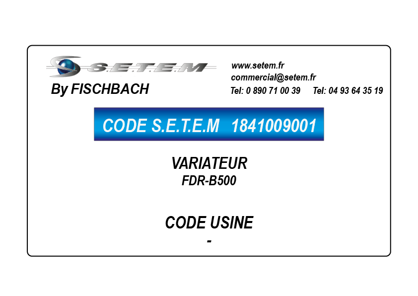 VARIATEUR FDR-B500