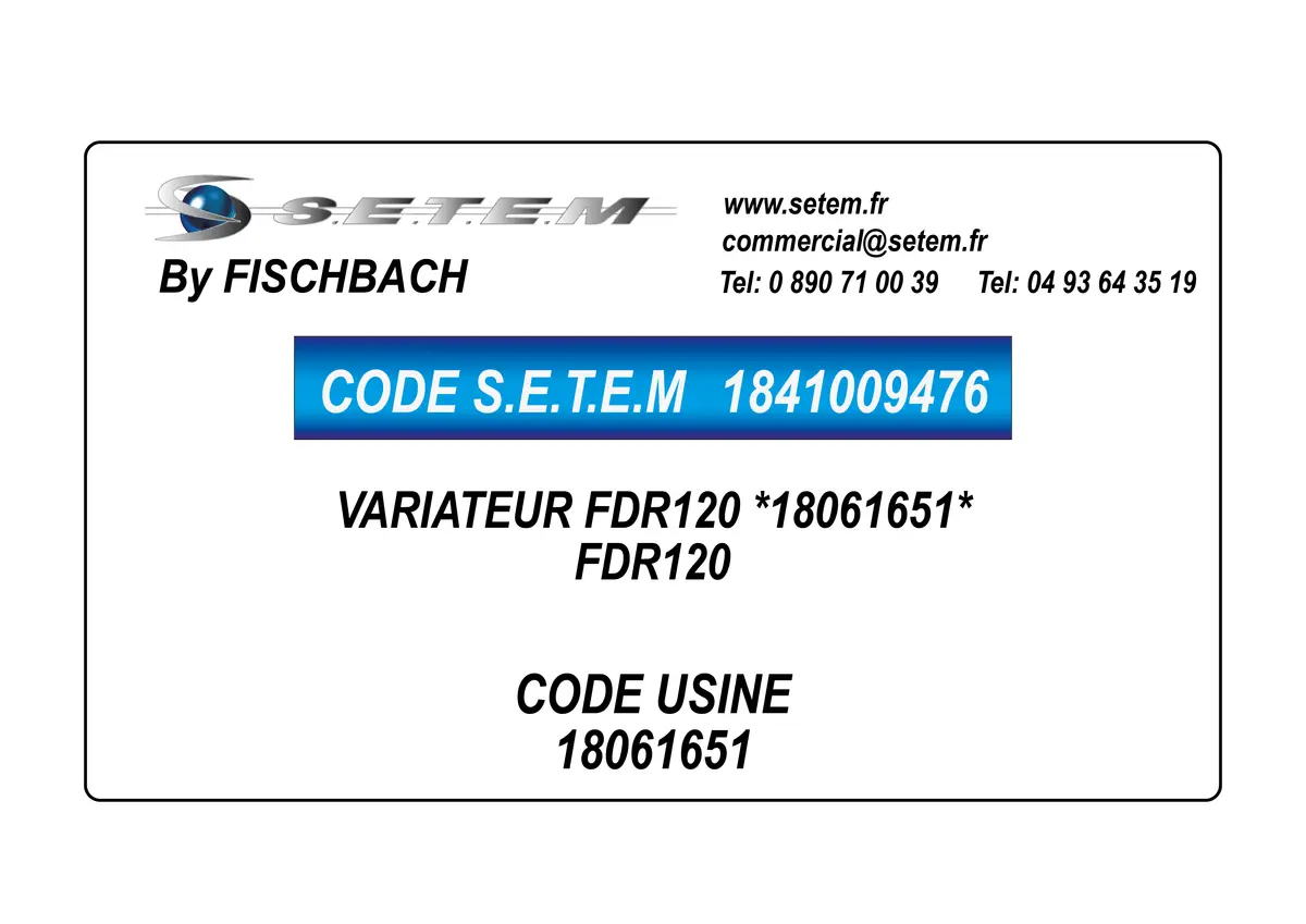 1841009476-VARIATEUR FDR120 FISCHBACH 18061651