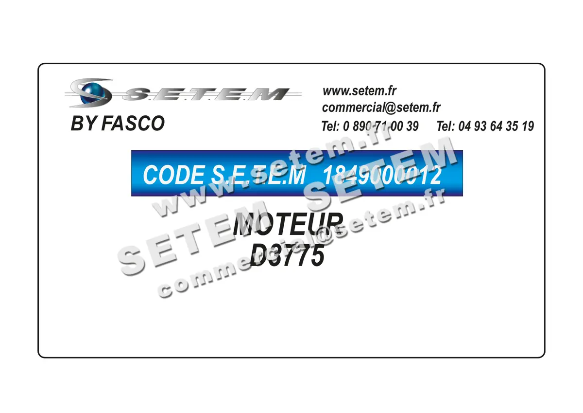 1849000012-MOTEUR FASCO D3775