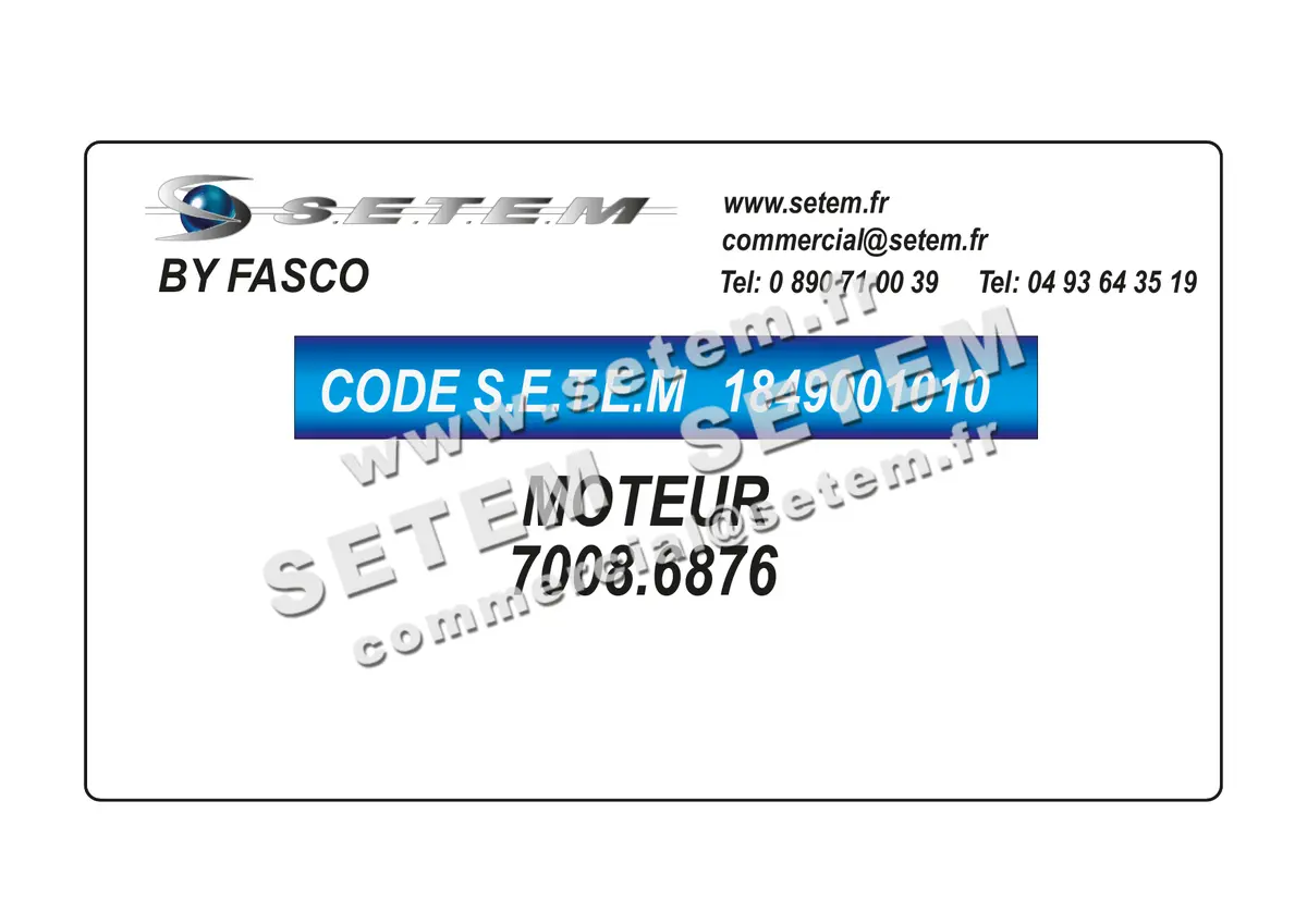 1849001010-MOTEUR FASCO 7008.6876 2