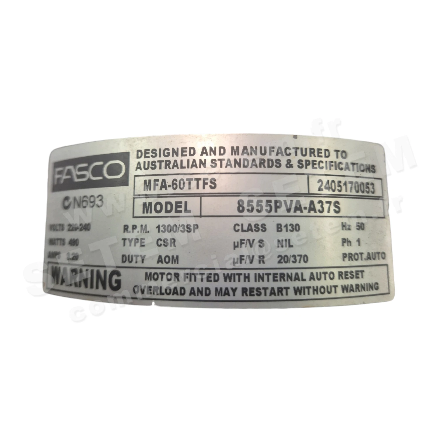 MOTEUR 8555PVA-A37S MFA-60TTFS