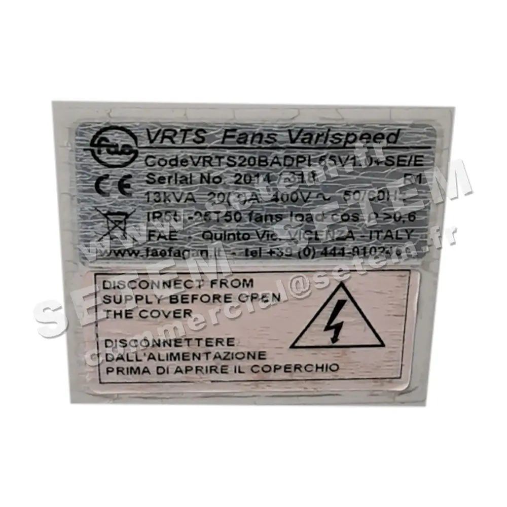 1897000005-VARIATEUR FAE VRTS20BADPL55V1.0+SE/E 2