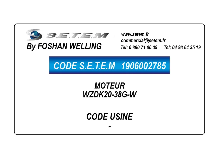 1906002785-MOTEUR FOSHAN WZDK20-38G-W