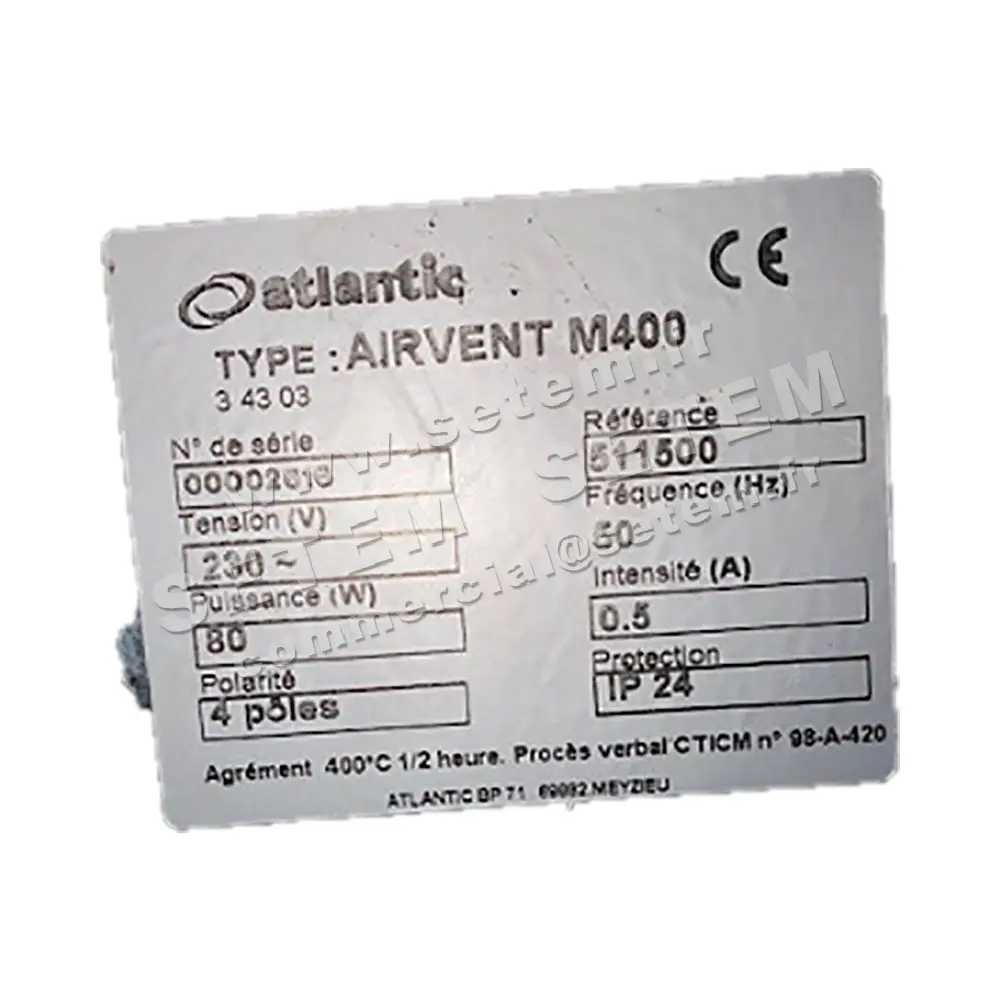 2421000011-CAISSON ATLANTIC AIRVENT M400 *511500*