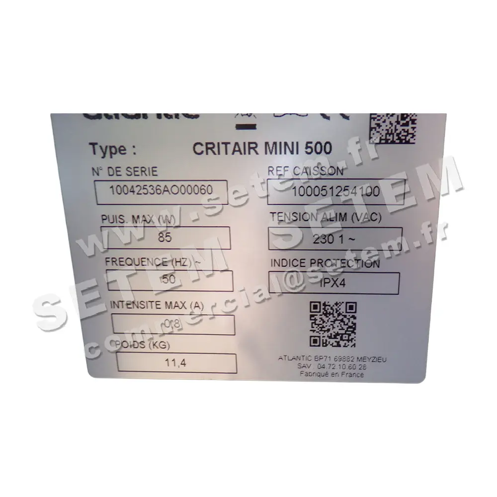 2421000081-CAISSON ATLANTIC CRITAIR MINI 500 *512541* 6