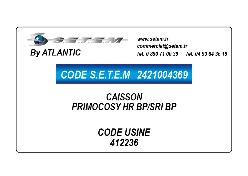 2421004369-CAISSON ATLANTIC PRIMOCOSY HR BP/SRI BP *412236*