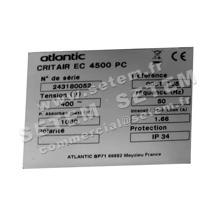 2421005878-CAISSON ATLANTIC CRITAIR EC4500PC *512195* 2