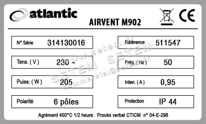 2421008311-CAISSON ATLANTIC AIRVENT M902 3