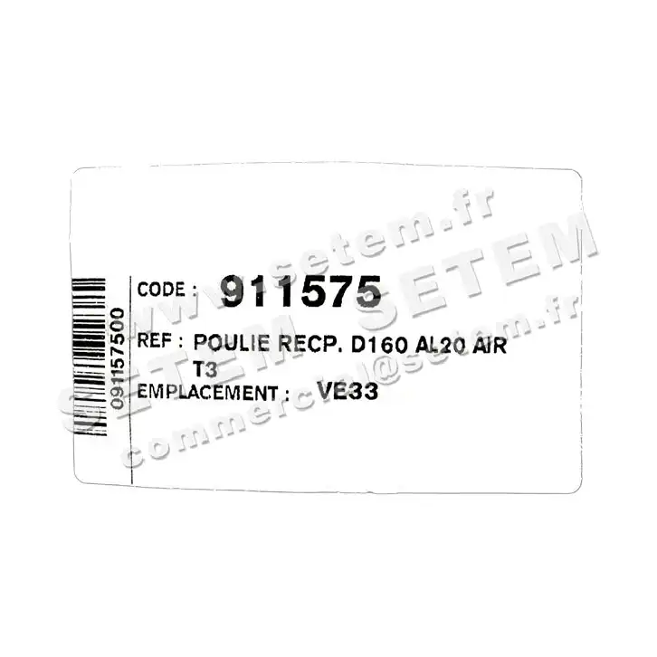 2421009878-POULIE FONTE 1A D160 AVEC MOYEU A20 ATLANTIC 4