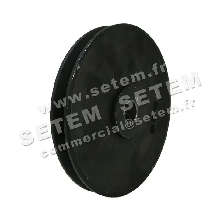 2421009878-POULIE FONTE 1A D160 AVEC MOYEU A20 ATLANTIC 3