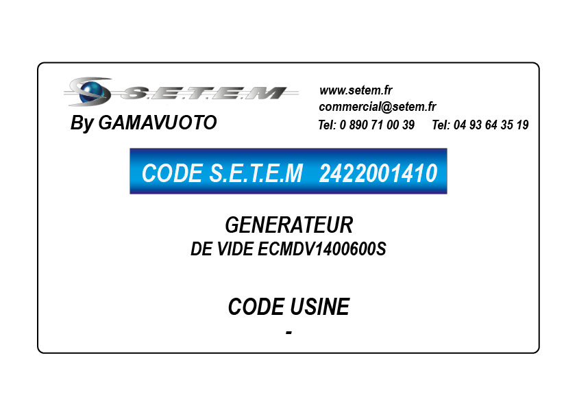 GENERATEUR DE VIDE EVM4C045