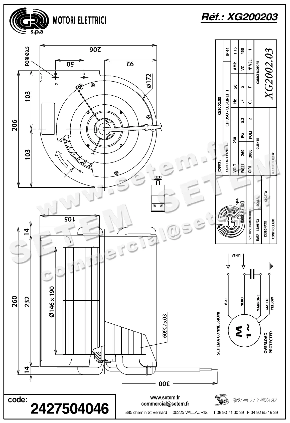 2427504046-VENTILATEUR GR XG200203 2