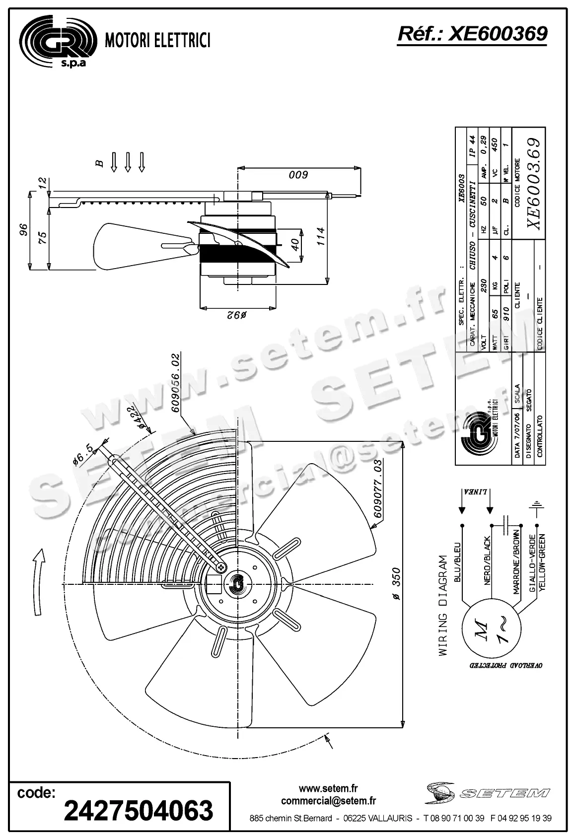 2427504063-VENTILATEUR GR W6M350B00 2