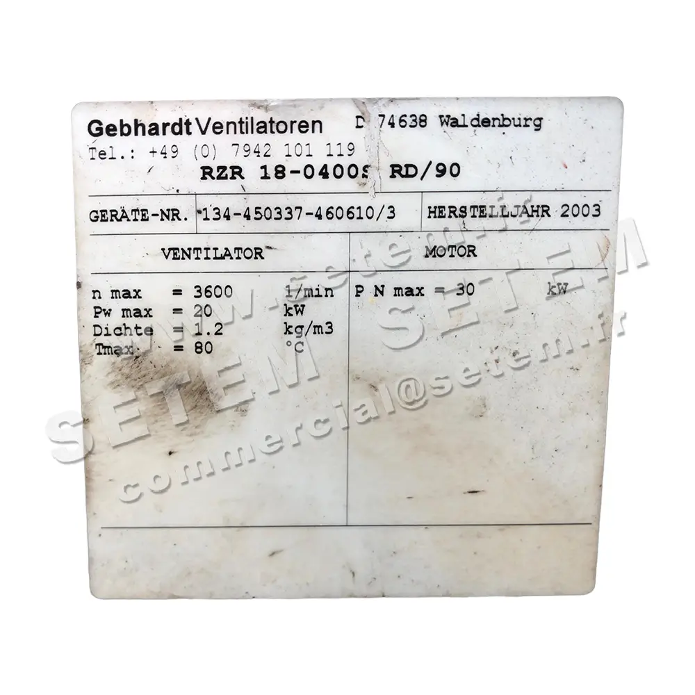 2451000031-VENTILATEUR GEBHARDT RZR18.0400S RD 90°