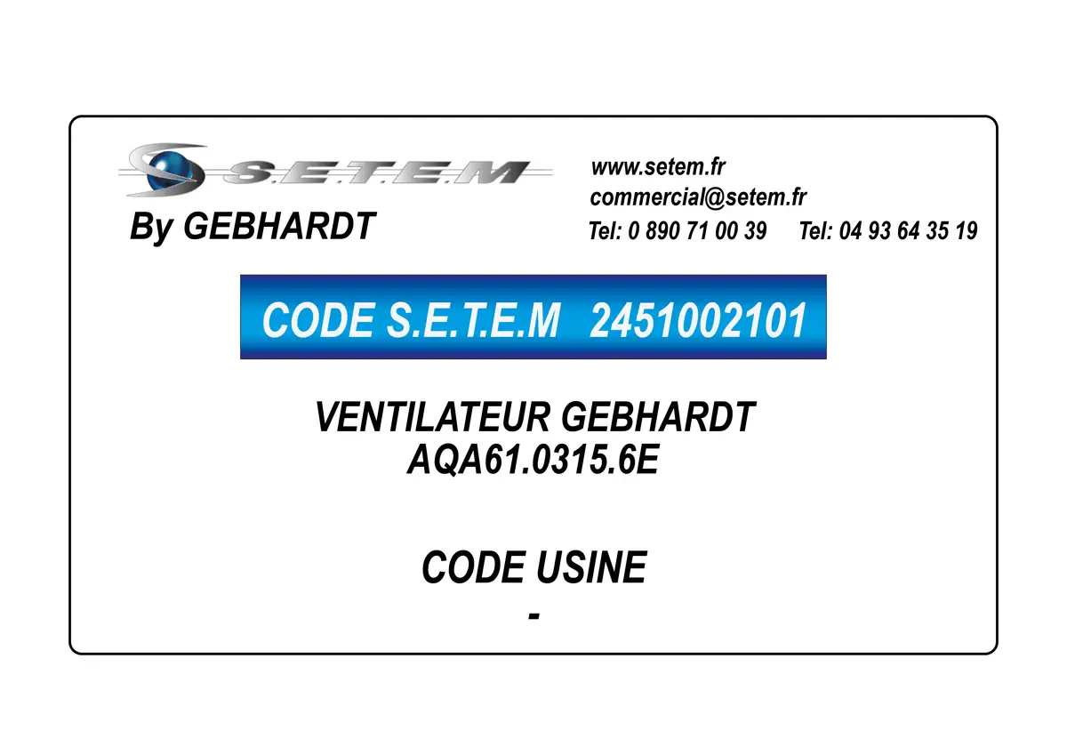 2451002101-VENTILATEUR GEBHARDT AQA61.0315.6E