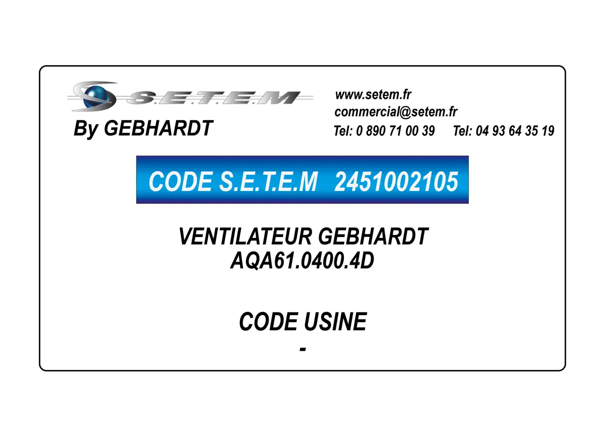 2451002105-VENTILATEUR GEBHARDT AQA61.0400.4D