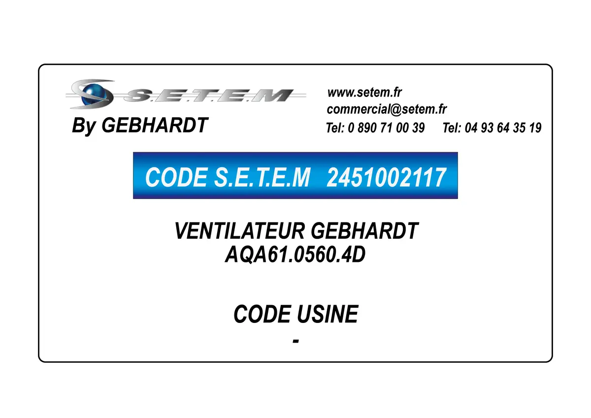 2451002117-VENTILATEUR GEBHARDT AQA61.0560.4D
